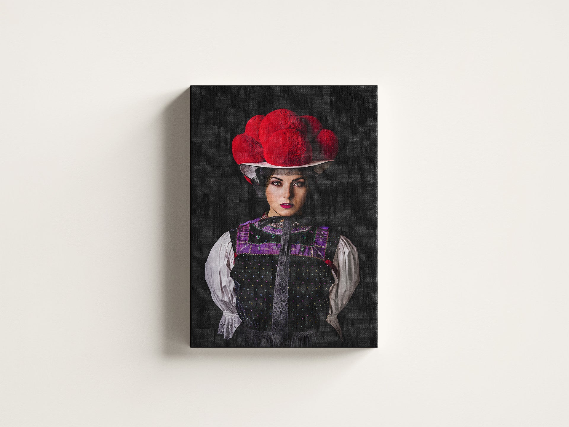 "Alina" | Bollenhut Leinwand Schwarzwald Tracht | Galerie Bosco