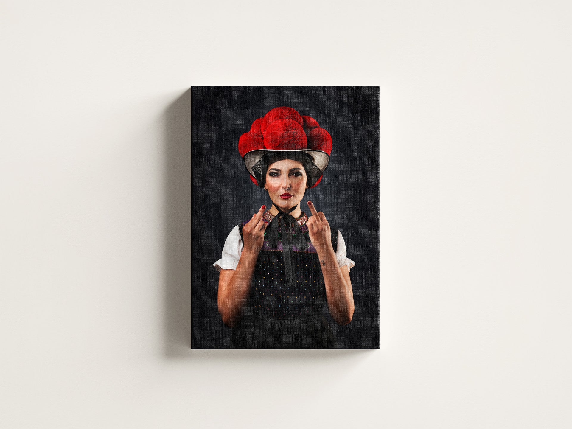 "Anna" | Bollenhut Leinwand Schwarzwald Tracht | Galerie Bosco