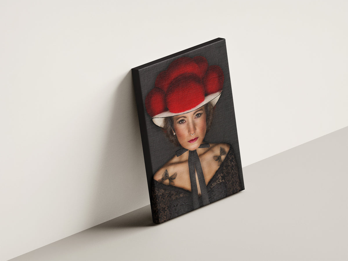 MARY Bollenhut Leinwand – Schwarzwald Kunstdruck