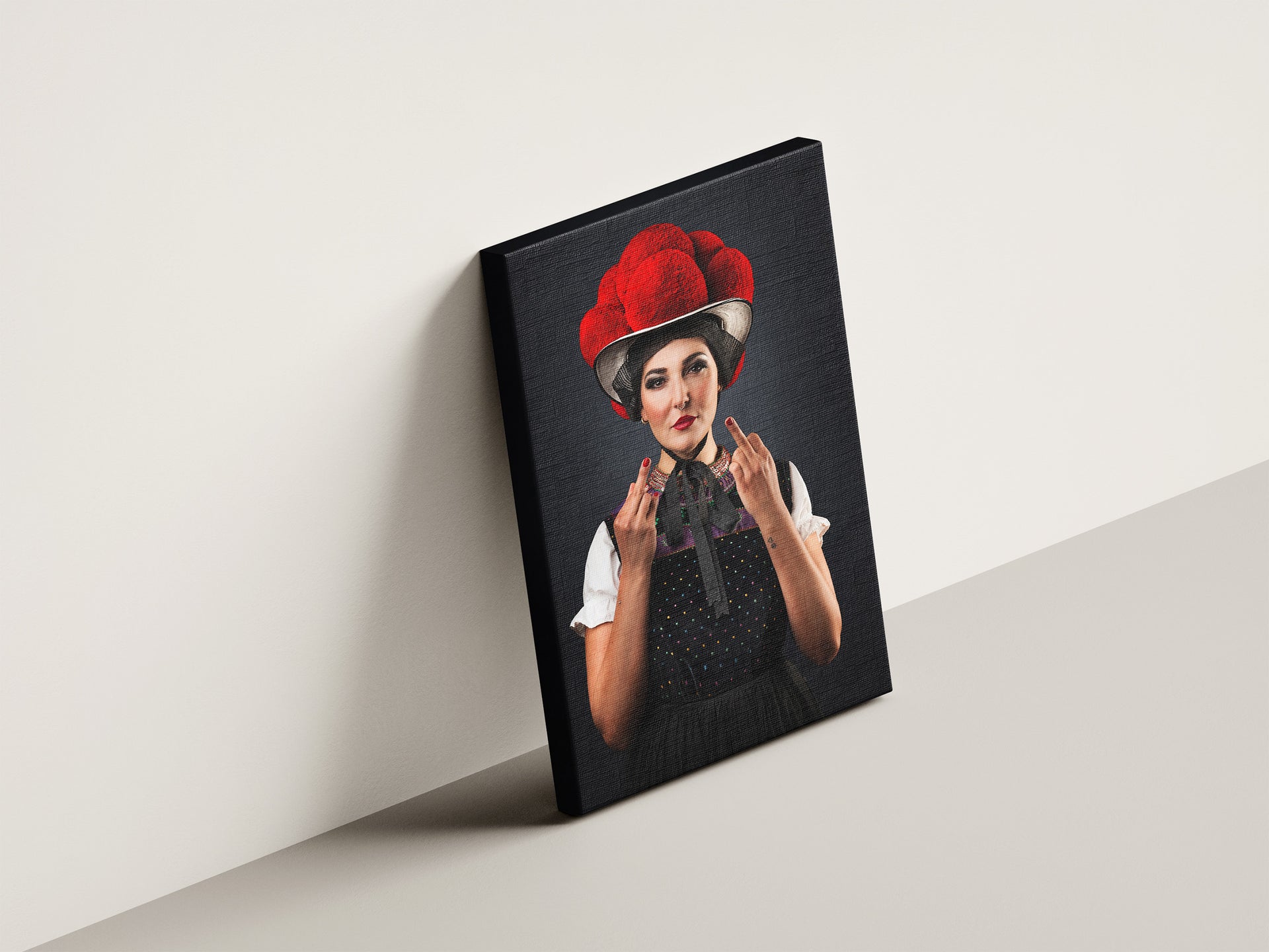 "Anna" | Bollenhut Leinwand Schwarzwald Tracht | Galerie Bosco